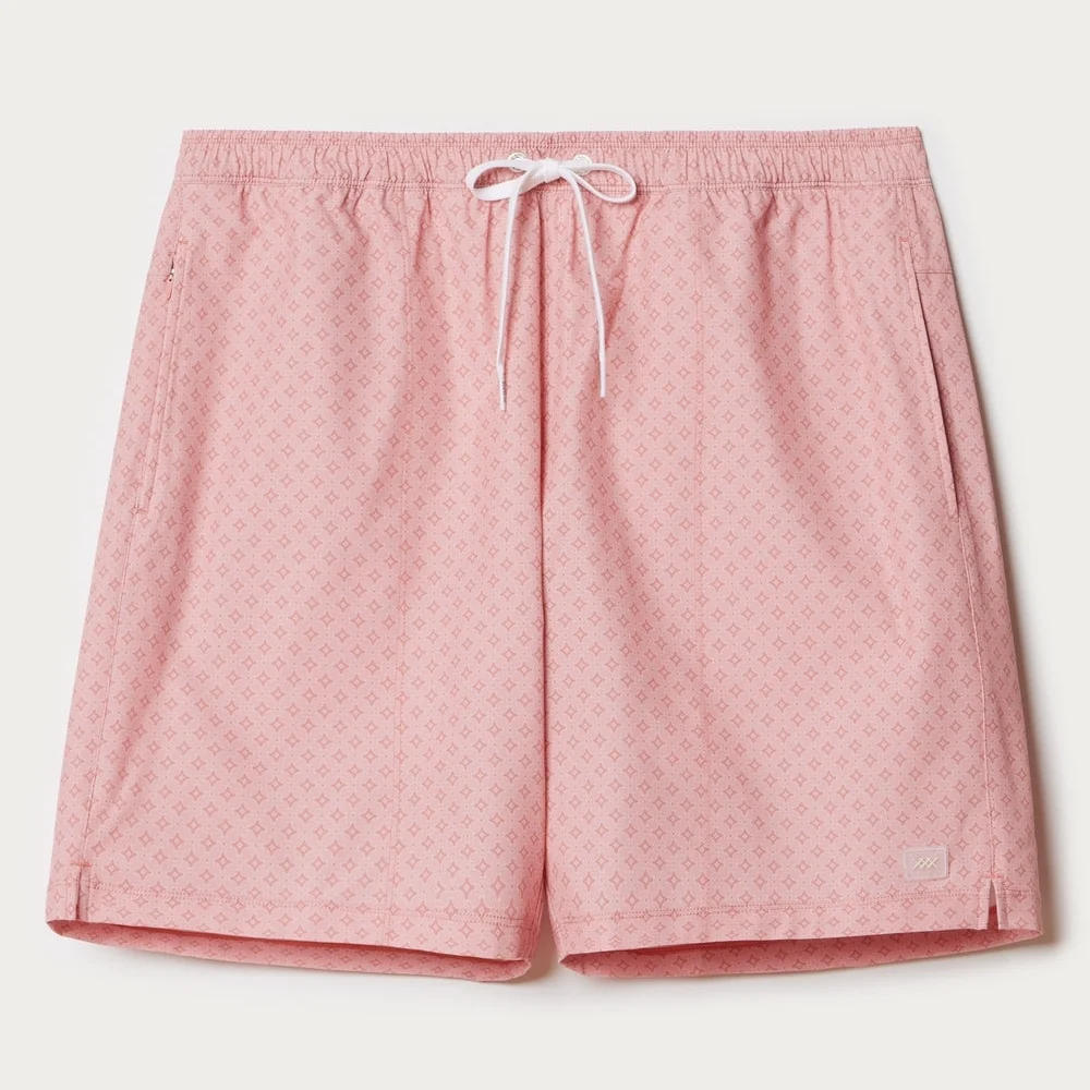 RHONE Pressed Rose Patterned Swim Trunks Size Xxl Nwt